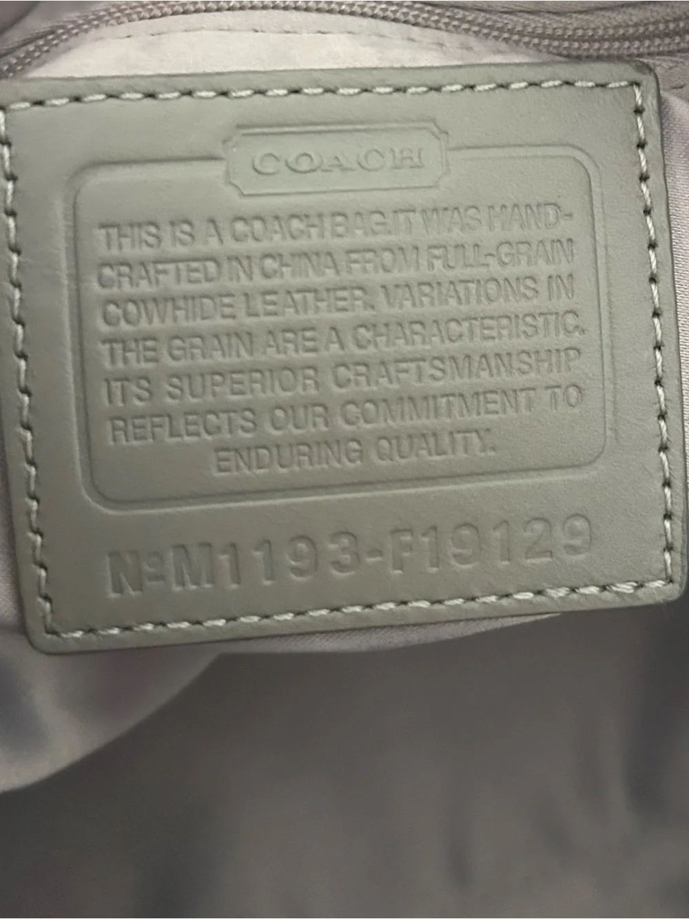 Coach beautiful leather
